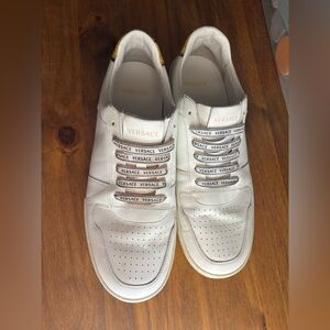 Versace Barocco Men’s Leather Low-Top Sneakers 10